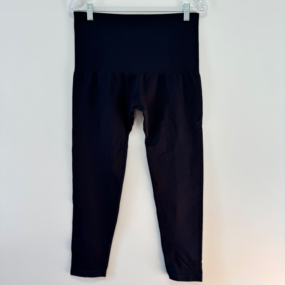 Empetua By Shapermint Black Seamless Comfort Mid-Waisted Shaping Leggings 3XL